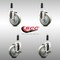 Service Caster 4 Inch 316SS Gray Poly Swivel 3/4 Inch Expanding Stem Caster Brake SCC, 2PK SCC-SS316EX20S414-PPUB-2-TLB-2-34 - alternate 5